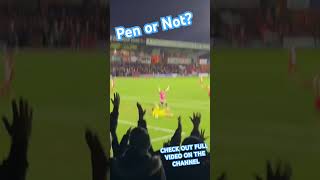 Penalty Decision Southend Vs Kidderminster football penalty southend nonleaguematchday vlogger [upl. by Naelopan]