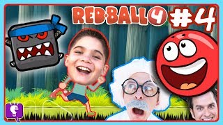 HobbyKids Teleport into RED BALL 4 Game to Rescue HobbyHarry [upl. by Natam679]