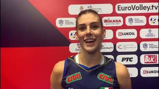 Europei Femminili 2021 Alessia Orro dopo ItaliaRussia 30 [upl. by Norred13]