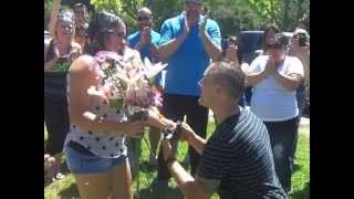 Flash Mob Marriage Proposal Allison amp Jason Bruno MarsMarry You [upl. by Ateiram]