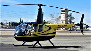 Robinson R44 StartUp Takeoff amp Landing  Helicopter N234NL [upl. by Oxley]