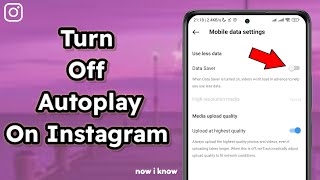 How To Turn Off Autoplay On Instagram 2024 [upl. by Tonye]