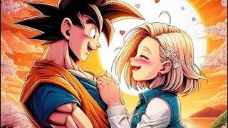 Android 18 Kisses Goku  Goku x 18  Part 1 [upl. by Kordula]