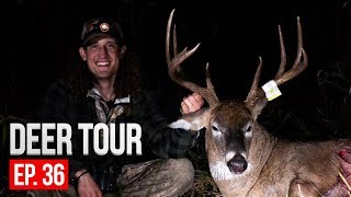 BOW HUNTING FROM THE GROUND Iowa Public Land 8 Point  DEER TOUR E36 [upl. by Kori627]