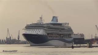 MARELLA DISCOVERY Cruise Ship departure from Southampton for Norway 040918 [upl. by Sibel]