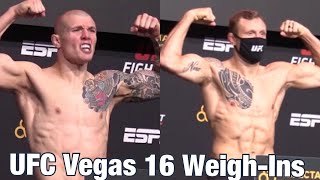 UFC Vegas 16 WeighIns Hermansson vs Vettori [upl. by Michael]