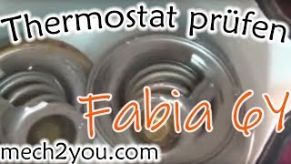 🛠️ Kühlmittelregler Thermostat wechseln und prüfen Skoda Fabia Motorcode AZL [upl. by Noislla]