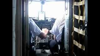 Douglas DC3 Dakota Flight onboard view take off and landing [upl. by Ehtyaf846]