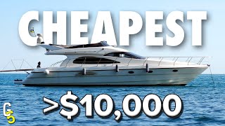 Top 5 CHEAPEST Private Yachts You Can Buy For Under 10k [upl. by Francklyn]