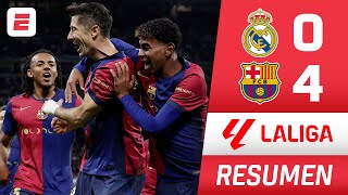 Barcelona HUMILLÓ al Real Madrid GOLEADA 40 con GOLES de Lewandowski Raphinha y Yamal  La Liga [upl. by Halpern]