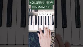 Christmas Time Is Here  A Charlie Brown Christmas  How to Play  Easy Piano Tutorial [upl. by Rehpretsirhc]