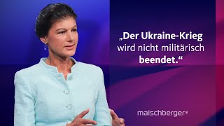 Gerhard Schröder als Vermittler nach Moskau Sahra Wagenknecht amp Katrin GöringEckardt maischberger [upl. by Allit]