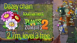 Plants vs Zombies 2 Arena Week 301 27m level 3 plants PvZ 2 Dazey Chain tournament [upl. by Caro]