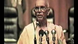 Swami Ranganathananda1985 Indira Gandhi Award Felicitation Speech1 [upl. by Amik]