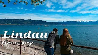 Lindau island Bodensee Germanywalking tour 4k [upl. by Ylrehs]