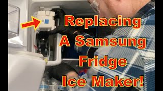 Samsung Fridge Ice Maker Not Working How to Replace a Samsung Fridge Ice Maker [upl. by Okim699]