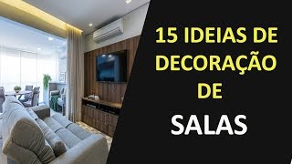 15 IDEIAS DE DECORAÇÃO DE SALA PEQUENA [upl. by Ybsorc]