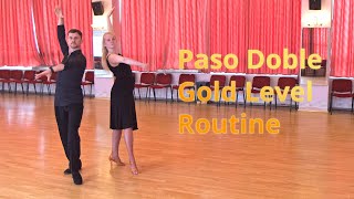 Paso Doble Gold Level Choreography  Spanish Line with Flamenco Taps Coupe de Pique [upl. by Stulin]