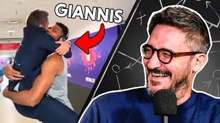 Gianmarco Pozzecco REACTS To Jumping On Giannis amp Meeting Pacquiao [upl. by Elyad971]