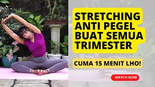 YOGA HAMIL SEMUA TRIMESTER ANTI PEGEL [upl. by Monda]