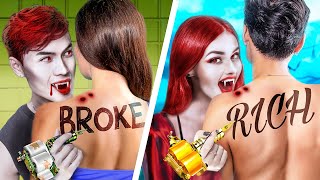 Arme vs Rijke Tattoosalon Voor Vampiers Mijn Magische Tattoo Laat Wensen Uitkomen [upl. by Isdnyl]