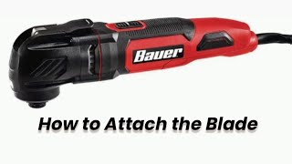 How to change the blade on the Bauer oscillating multitool HarborFreight insidetrackclub drywall [upl. by Ottinger350]