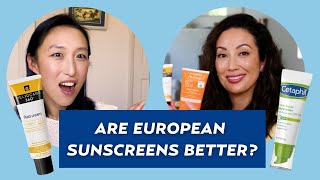 Is Sunscreen Better in Europe Dermatologist Shares Her Holy Grail Sunscreens [upl. by Roux]