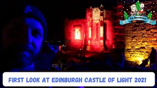 First look at Edinburgh Castle of Light 2021 [upl. by Mintun]