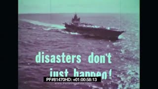 US NAVY AIRCRAFT CARRIER FLIGHT DECK SAFETY FILM Disasters Dont Just Happen  81470 HD [upl. by Ahsaetal]