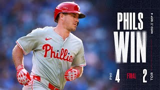 Phillies vs Blue Jays Game Highlights 9424  MLB Highlights [upl. by Ahsien]