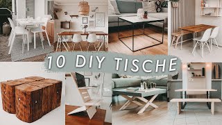 Die 10 besten DIY Tische für drinnen und draußen einfach selber bauen  EASY ALEX [upl. by Burtis]