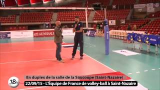 LEquipe de France de Volley à SaintNazaire [upl. by Grados368]