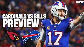 Bills vs Cardinals Week 1 Preview  PFF [upl. by Doreg]