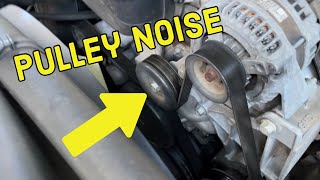 Pulley Noise 2015 Silverado 2500 60L Idler Pulley Tensioner and Serpentine Belt Replacement [upl. by Eilegna]