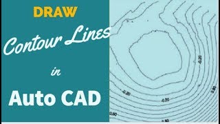 SWDTM How To Draw Contour Lines in AutoCAD Part1 [upl. by Merp]