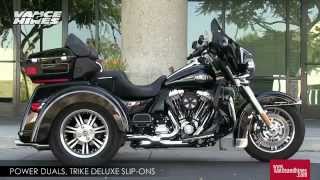 Vance amp Hines Trike Deluxe SlipOn Mufflers at MotorcycleSuperstorecom [upl. by Ahsienel]