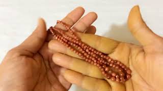 How to make sandstones two layers neck chain hand mad jewelry [upl. by Anahsat]