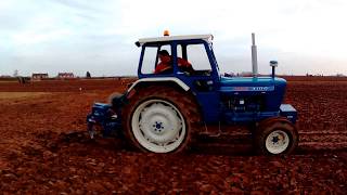 1976 Ford 4100 30 Litre 3Cyl Diesel Tractor 52HP With Ransomes Plough [upl. by Macguiness]