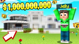 I BUILT A 1 BILLION MANSION In BEE TOWN Minecraft [upl. by Iand325]