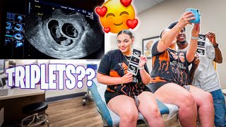 SEEING BABY FOR FIRST TIME👶🏽 WE HAVING TRIPLETS [upl. by Travis]