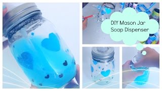 DIY Soap Dispenser with Mason Jar amp Acrylic Paint [upl. by Aneej]