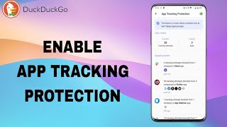 How To Turn On And Enable App Tracking Protection On DuckDuckGo App [upl. by Anirpas445]