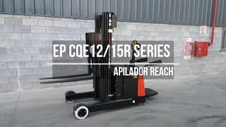 Apilador retráctil reach EP CQE1215R [upl. by Jamnis]