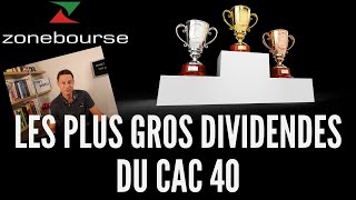 Les plus gros dividendes du CAC40 [upl. by Nanji]