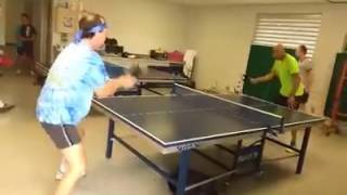 Kona Table Tennis Club Greg Kerkow and Robert Roberts [upl. by Wystand]