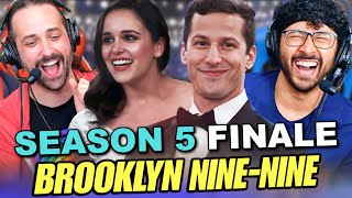 Brooklyn NineNine 5x21 amp 5x22 REACTION Season 5 Finale  quotWhite Whalequot  quotJake amp Amyquot Wedding [upl. by Akena]