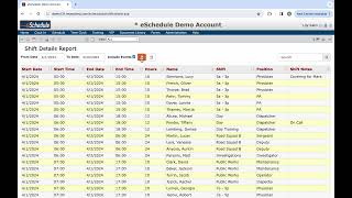 eSchedule Quick Tips  Shift Details Report [upl. by Lewin]