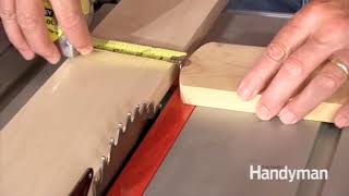 How to Use a Table Saw Ripping Boards Safely [upl. by Enirehtacyram]