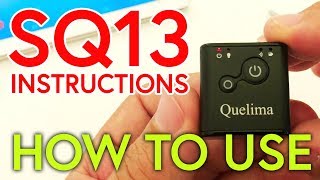 Quelima SQ13 1080p Mini Camera INSTRUCTIONS HOW TO USE [upl. by Deenya]