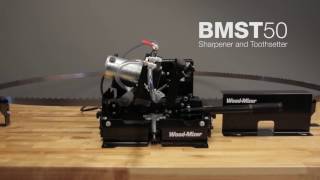 BMST50 Bandsaw Blade Sharpener amp Setter in Action  WoodMizer [upl. by Fanchie]